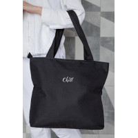 Жіноча Сумка Еко-Шопер Тканинна З Принтом Chill Black