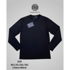 Лонгслів STEFANO RICCI чорний SwiatSR005