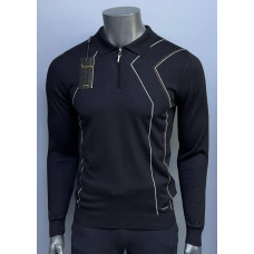 Джемпер поло BILLIONAIRE чорний SwiatBIL007