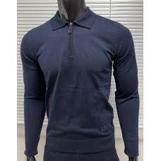 Джемпер поло CORNELIANI синій SwiatCOR001