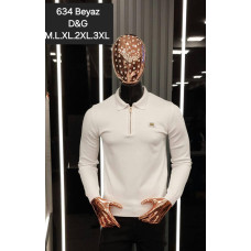 Джемпер поло Dolce Gabbana білий SwiatDG021