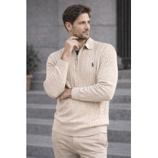 Джемпер поло POLO беж SwiatPRL007