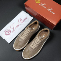 Кеди Loro Piana натуральна шкіра/замш БЕЖ SinLP003