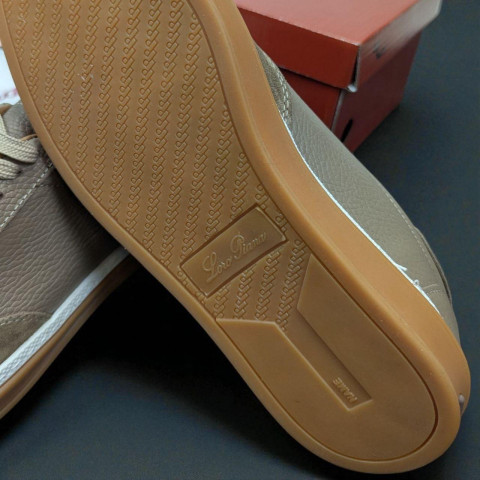 Кеди Loro Piana натуральна шкіра/замш БЕЖ SinLP003