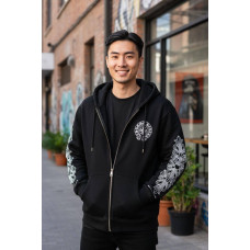 Зіп худі на флісі oversize CHROME HEARTS SwiatCH001