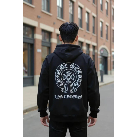 Зіп худі на флісі oversize CHROME HEARTS SwiatCH001