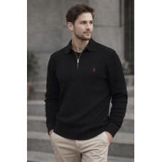 Джемпер поло POLO чорний SwiatPRL007