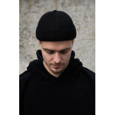 Чоловіча Хутряна Кепка Докер Without Snake Black