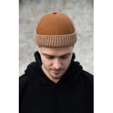 Чоловіча Хутряна Кепка Докер Without Snake Brown