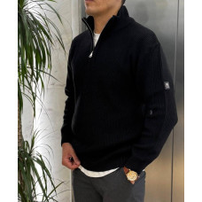 Кофта на стійку HUGO BOSS чорний SwiatBsn026