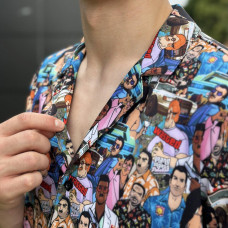 Сорочка Pobedov Dejavu Los Santos Блакитний