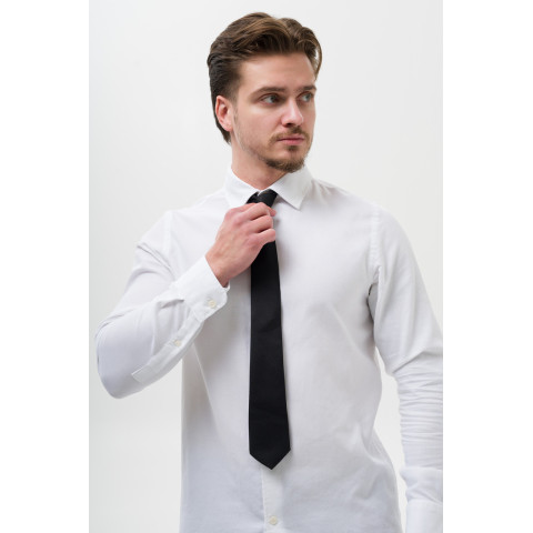 Чоловіча Вузька Класична Краватка Without Castle Black