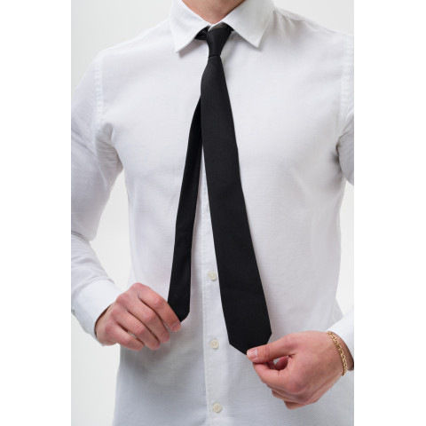 Чоловіча Вузька Класична Краватка Without Castle Black