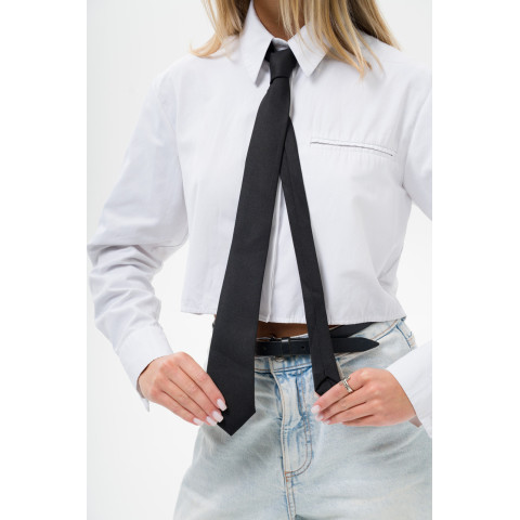 Женская Узкая Классический Галстук Without Castle Black