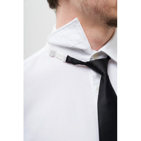 Чоловіча Вузька Укорочена Краватка На Резинці Without Vindzor Black