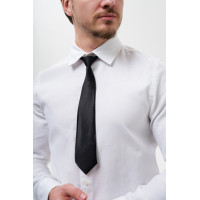 Чоловіча Вузька Укорочена Краватка На Резинці Without Vindzor Black