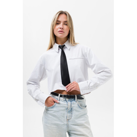 Жіноча Вузька Укорочена Краватка На Резинці Without Vindzor Black