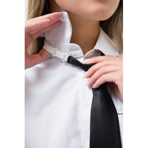 Жіноча Вузька Укорочена Краватка На Резинці Without Vindzor Black