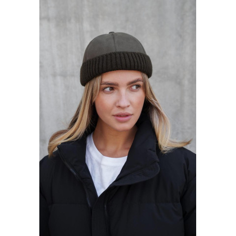 Жіноча Хутряна Кепка Докер Without Snake Khaki