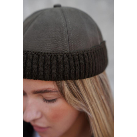 Жіноча Хутряна Кепка Докер Without Snake Khaki