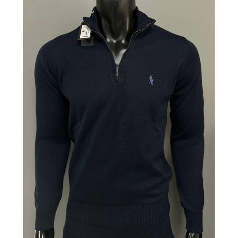 Джемпер на стійку трикотаж POLO синій SwiatPRL010