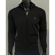 Джемпер на стійку трикотаж POLO чорний SwiatPRL010