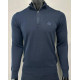 Джемпер на стійку трикотаж Loro Piana синій SwiatLP023
