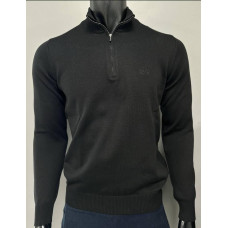 Джемпер на стійку трикотаж Loro Piana чорний SwiatLP023