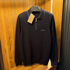 Джемпер поло лонг Loro Piana синій SwiatLP024