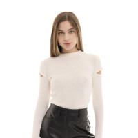 Лонгслів Pobedov Mira жіночий Молочний