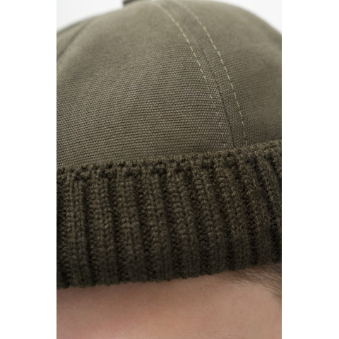 Мужская Меховая Кепка Докер Without Snake Khaki