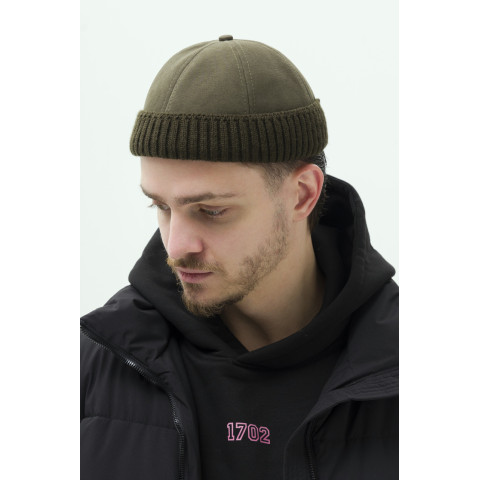 Мужская Меховая Кепка Докер Without Snake Khaki