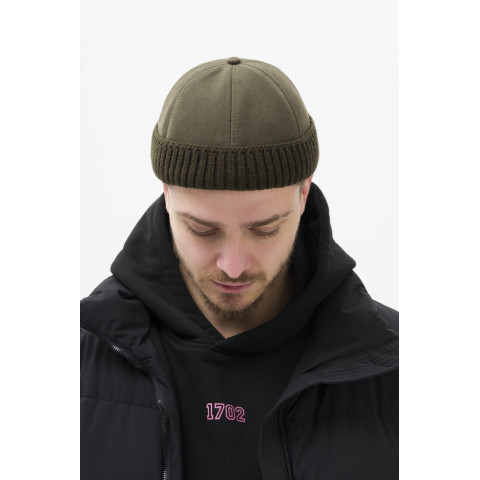 Мужская Меховая Кепка Докер Without Snake Khaki