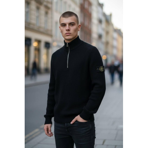 Тонка кофта реглан на стійку STONE ISLAND ПОВНОМІРНА SwiatSIn009