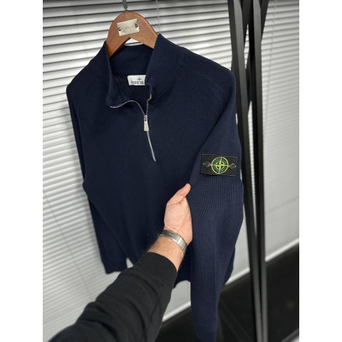 Тонка кофта реглан на стійку STONE ISLAND ПОВНОМІРНА SwiatSIn009