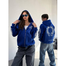 Зіп худі на флісі oversize CHROME HEARTS SwiatCH002