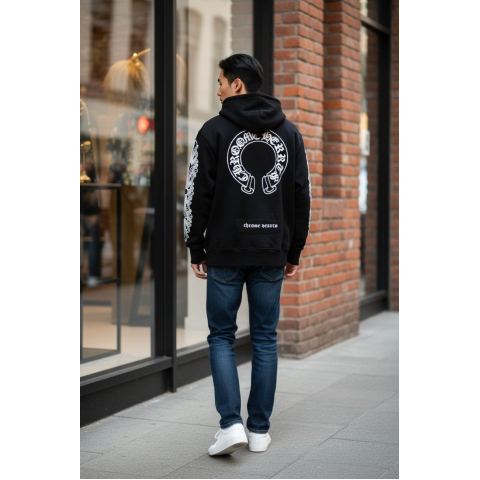 Зіп худі на флісі oversize CHROME HEARTS SwiatCH002