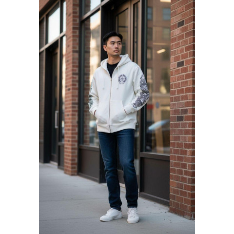 Зіп худі на флісі oversize CHROME HEARTS SwiatCH002