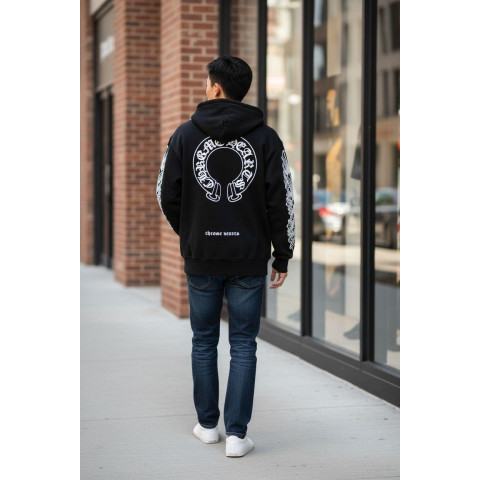 Зіп худі на флісі oversize CHROME HEARTS SwiatCH002