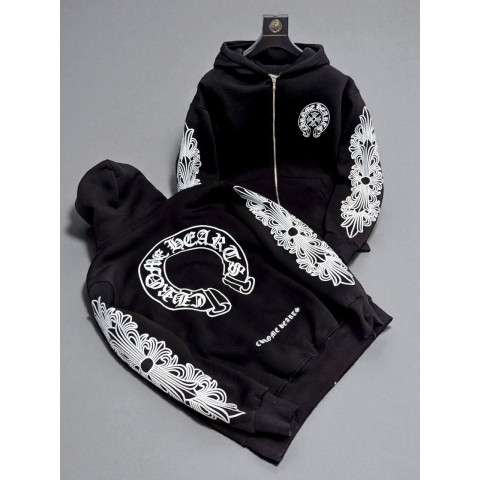 Зіп худі на флісі oversize CHROME HEARTS SwiatCH002