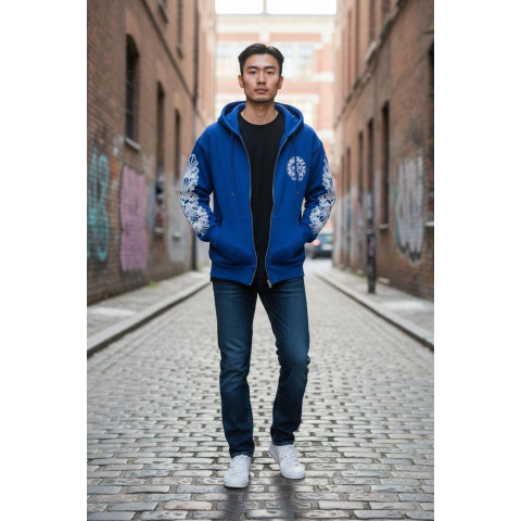 Зіп худі на флісі oversize CHROME HEARTS SwiatCH002