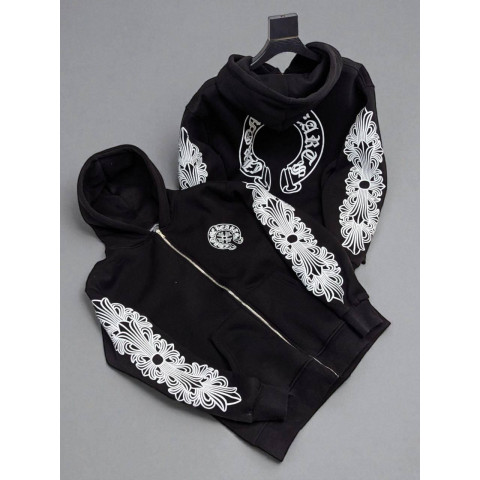 Зіп худі на флісі oversize CHROME HEARTS SwiatCH002