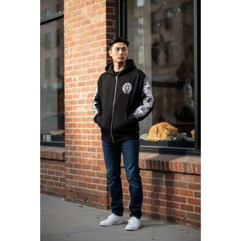 Зіп худі на флісі oversize CHROME HEARTS SwiatCH002