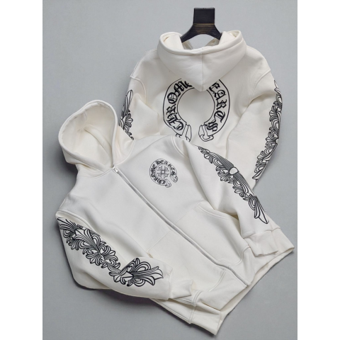 Зіп худі на флісі oversize CHROME HEARTS SwiatCH002