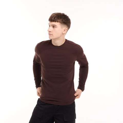 Лонгслів Pobedov Dune Шоколадний