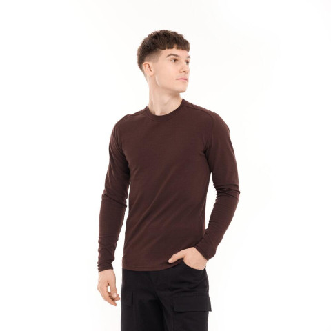 Лонгслів Pobedov Dune Шоколадний