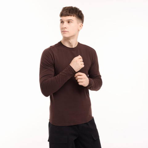 Лонгслів Pobedov Dune Шоколадний