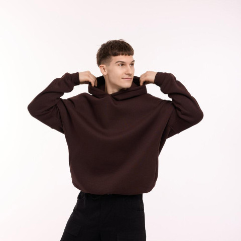 Худі oversize Pobedov Urbanist Шоколадний
