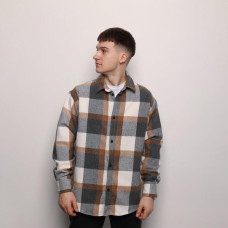 Сорочка Pobedov Tartan Сіро-коричневий