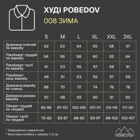 Худі Pobedov 008 ЗИМА Темно-сірий